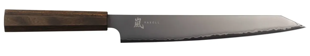 Yaxell Yaxell Vleesmes Hana 23 cm - 3 laags RVS - donkerbruin Pakkahouten heft Beperkt Aanbod