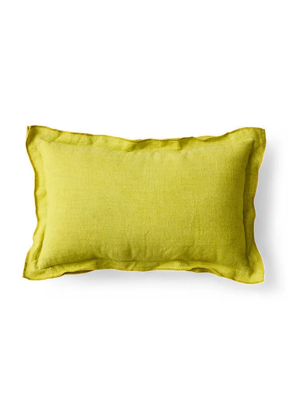 Koopje HKLIVING sierkussen geel (50x30x4 cm)