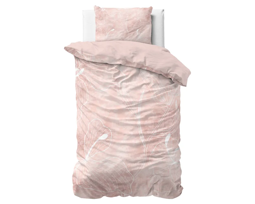 Alleen Vandaag Sleeptime 1-persoons dekbedovertrek 140x220 cm - roze