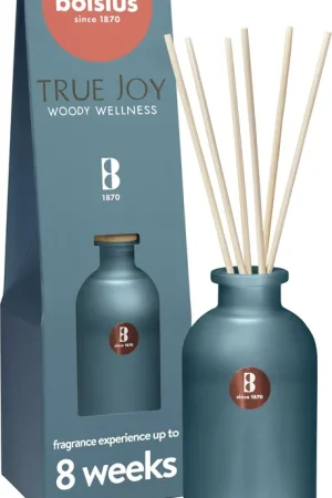Gereduceerde Prijs Bolsius geurstokjes True Joy - Woody Wellness - 80 ml