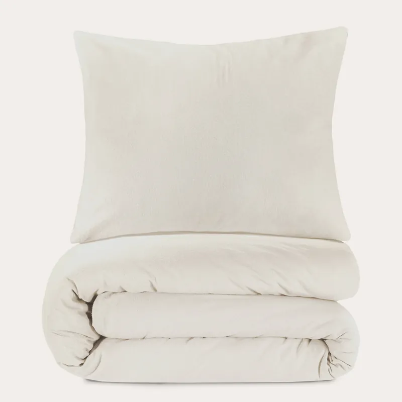 Speciale Aanbieding NOUS Living flanellen dekbedovertrek 1-persoons (140x200 cm)