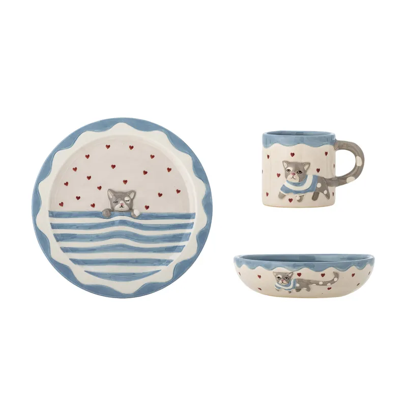 Lage Kosten Bloomingville Mini serviesset Mille (set van 3)