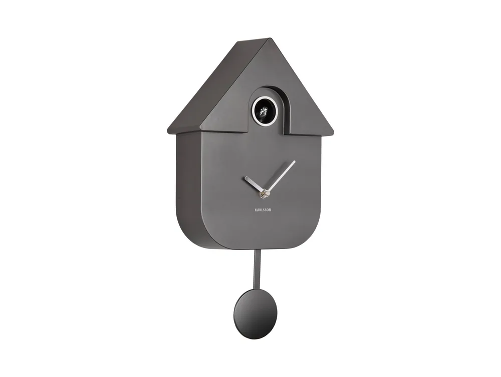 Karlsson koekoeksklok Modern Cuckoo Metallic Op = Op