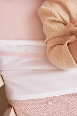 Meyco katoenen jersey wieg hoeslaken 40x80/90 cm - Soft Pink (set van 2) Laatste Kans