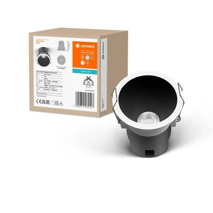 Alleen Vandaag Ledvance Twist Inbouw armatuur LED Zwart, Wit, 1-licht