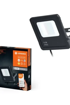 Koopje Ledvance Wifi schijnwerper LED Zwart, 1-licht, Kleurwisselaar