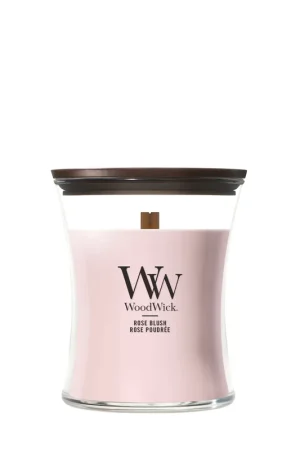 Meest Verkocht WoodWick geurkaars Rose Blush - Medium