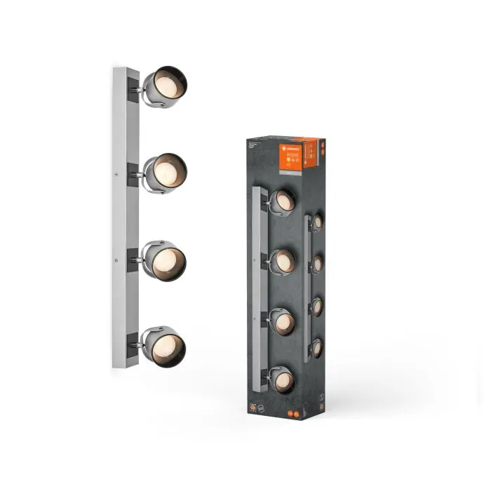 Beperkt Aanbod Ledvance Decor Plafondlamp LED Zilver, 4-lichts