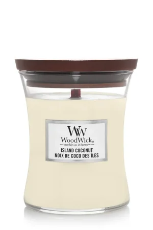 Uitverkoop WoodWick geurkaars Island Coconut Medium