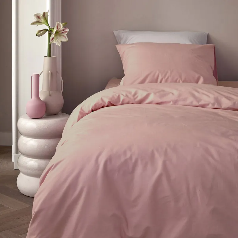 Cinderella katoenen dekbedovertrek 1-persoons roze (140x220 cm) Koopje