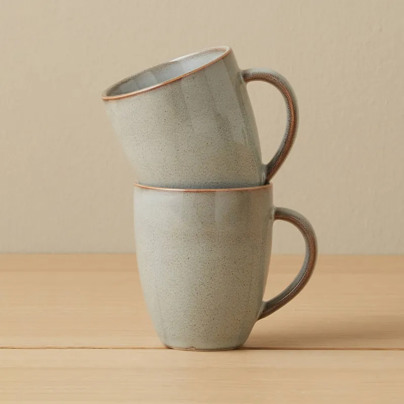 NOUS Living Artisan mok (Ø8 cm) (270 ml) (set van 2) Uitverkoop