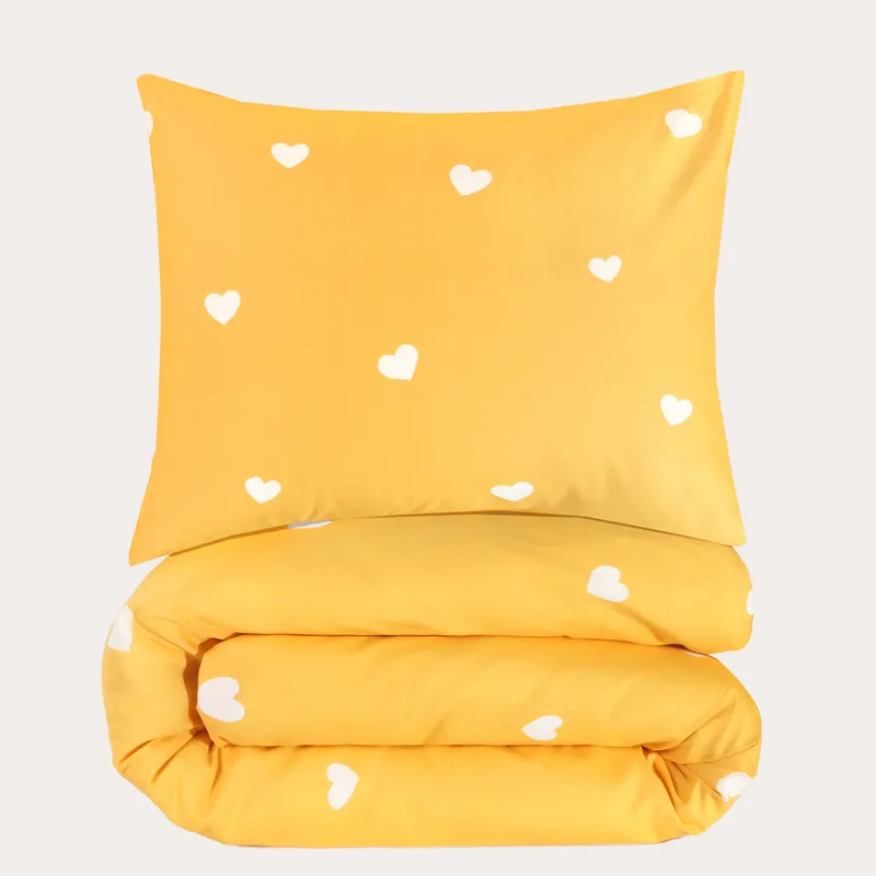 W polyester-katoenen dekbedovertrek kinderbed (120x150 cm) Aanbieding