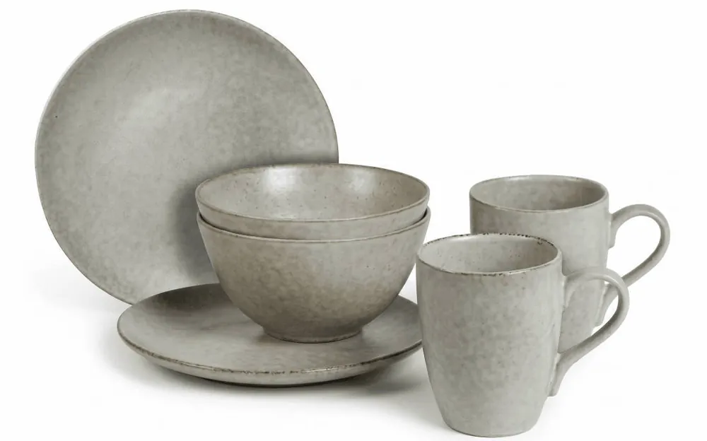 Broste Copenhagen Broste Copenhagen Ontbijtset Nordic Marsh 6-delig / 2 personen - 2 ontbijtborden, 2 kommen en 2 kopjes Betrouwbaar