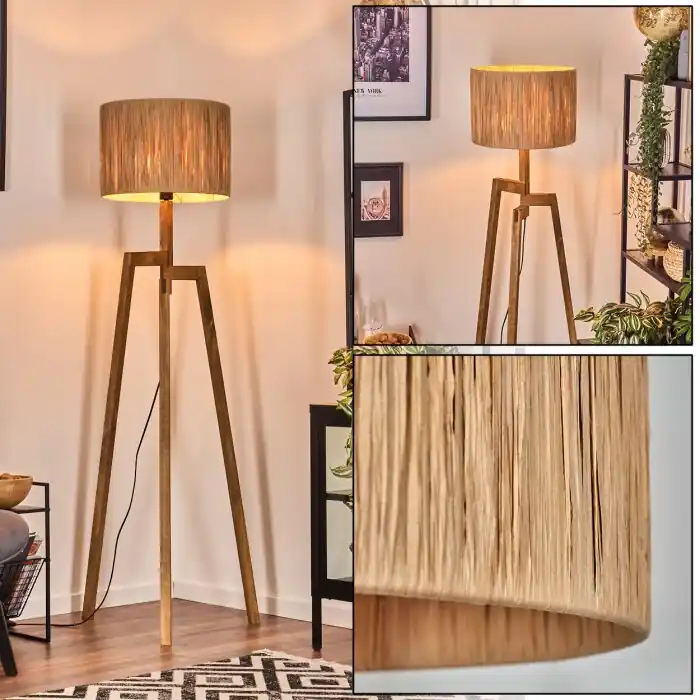 Lage Prijs Granja Staande lamp, Leeslamp Natuurlijke kleuren, 1-licht