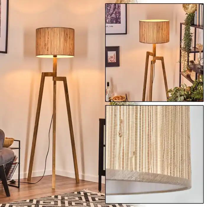 Bongal Staande lamp, Leeslamp Natuurlijke kleuren, 1-licht Tijdelijk Beschikbaar