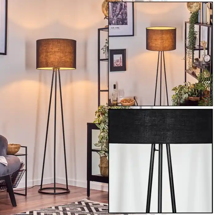 Bassagoda Staande lamp, Leeslamp Zwart, 1-licht Nu Kopen