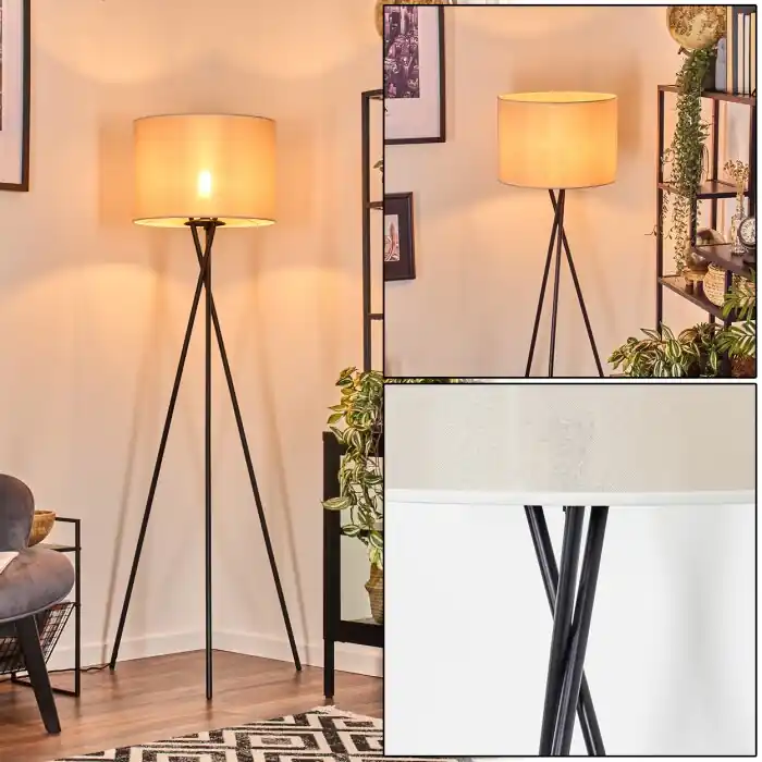 Bassagoda Staande lamp Zwart, 1-licht Laatste Kans