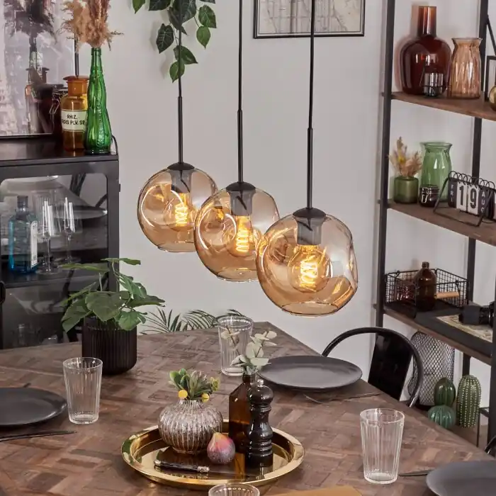 Ripoll Hanglamp Amber, 3-lichts Koop Online