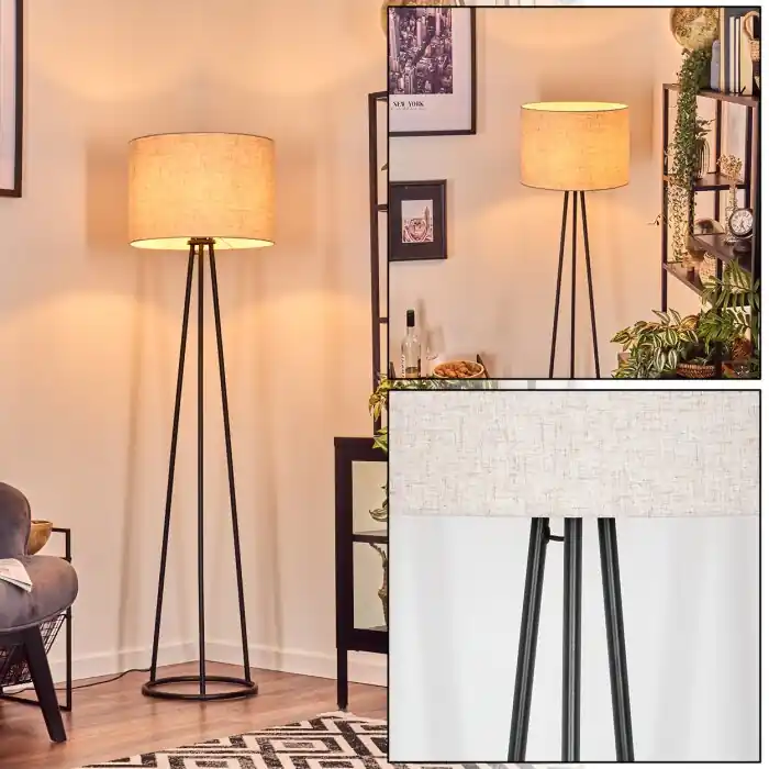 Tijdelijk Beschikbaar Bassagoda Staande lamp Zwart, 1-licht