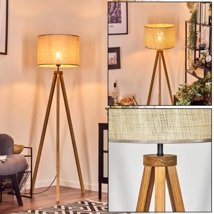 Sabadim Staande lamp Natuurlijke kleuren, 1-licht Flitsaanbieding