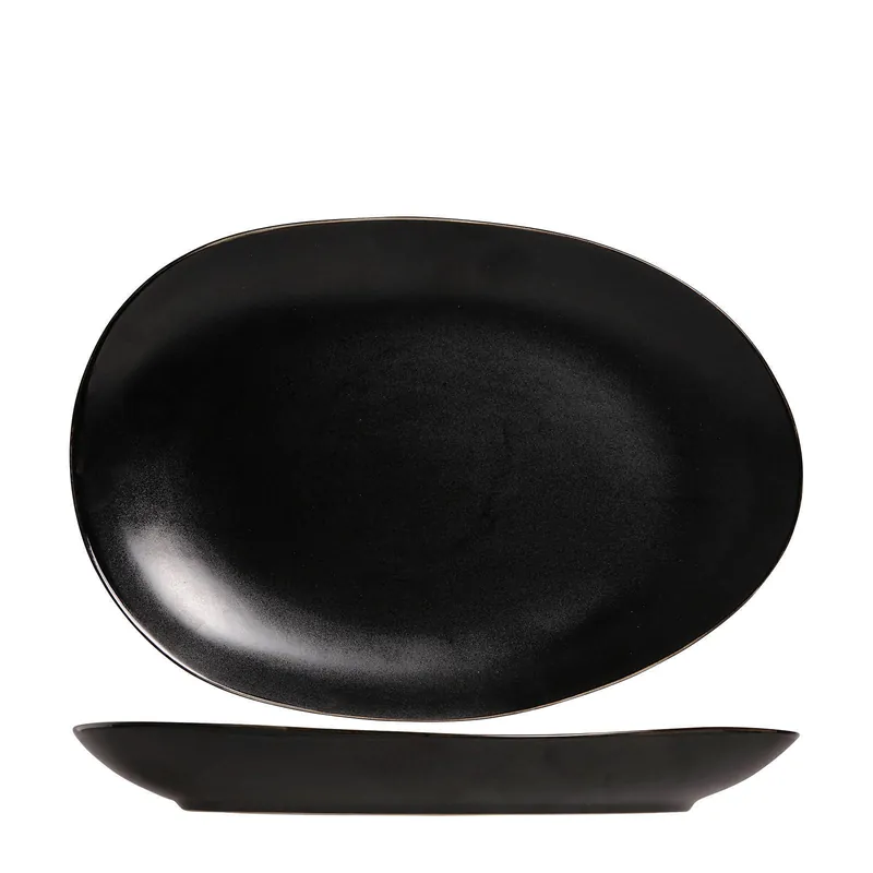 Cosy & Trendy Serveerschaal Vongola Black - 36 x 25 cm Direct Beschikbaar