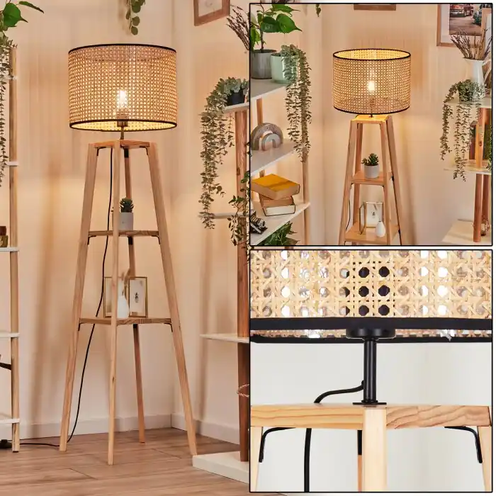 Seizoensaanbieding Ramila Staande lamp Natuurlijke kleuren, 1-licht