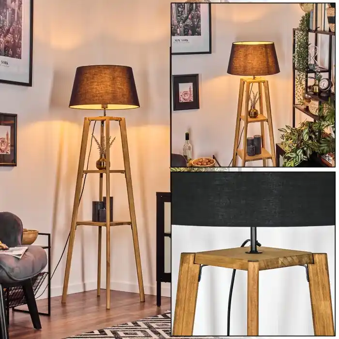 Superprijs Bassagoda Staande lamp Natuurlijke kleuren, 1-licht