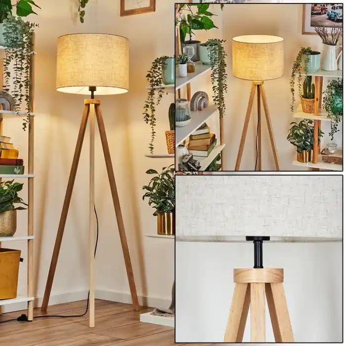 Bassagoda Staande lamp Natuurlijke kleuren, 1-licht Alleen Vandaag