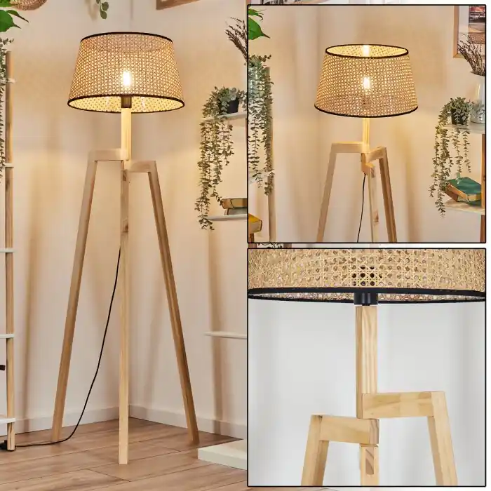 Direct Beschikbaar Ramila Staande lamp Natuurlijke kleuren, 1-licht