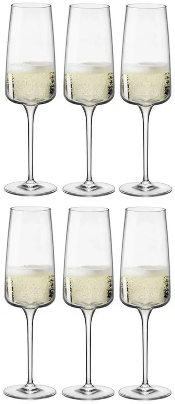 Premium Bormioli Rocco Champagneglazen - Flutes - Nexo - 240 ml - 6 stuks