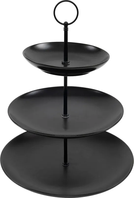 Cookinglife Etagère zwart ø 16, 21 & 26 cm - 3-laags - 32 cm hoog Bestel Nu