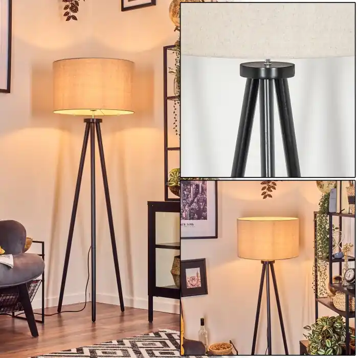 Shop Nu Flemming Staande lamp Zwart, 1-licht