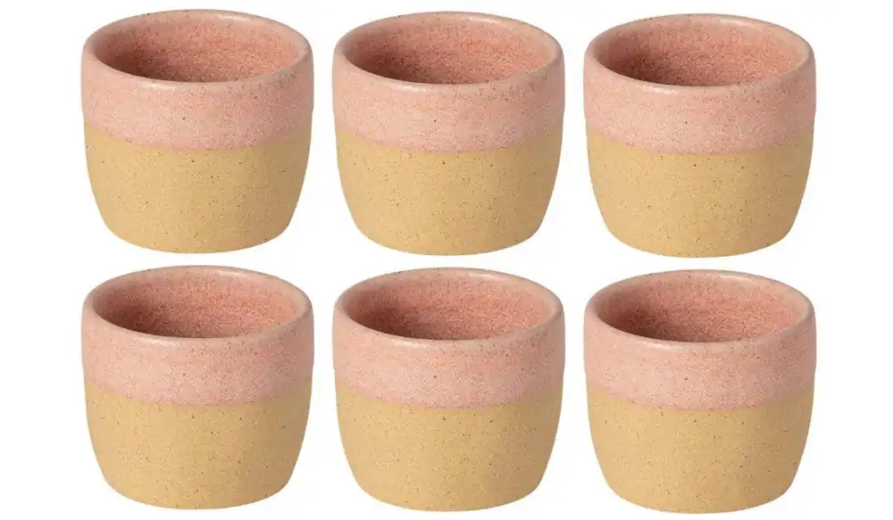 Costa Nova Koffiekopjes Arenito Mauve Rose 200 ml - 6 stuks Hoge Kwaliteit