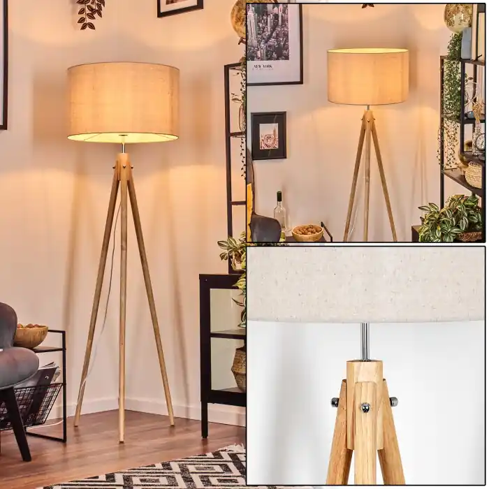 Bestel Nu Flemming Staande lamp Natuurlijke kleuren, 1-licht