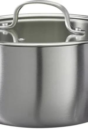 Fabrieksprijs Cookinglife Kookpan met Glazen Deksel Signature Steel - RVS - ø 20 cm / 2.2 Liter - geschikt voor alle warmtebronnen