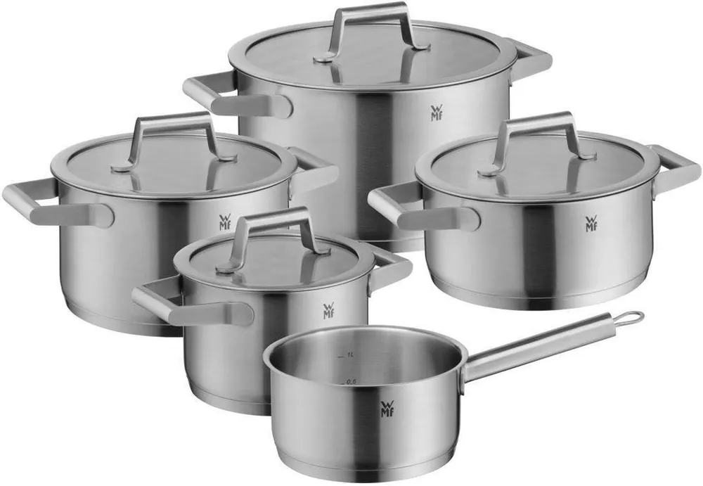Actieprijs WMF Pannenset Comfort Line - 5 Delig - Kookpan ø 16, 20, 20 en 24 cm en Steelpan ø 16 cm