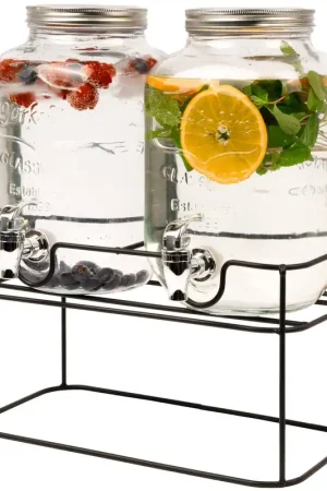 Cookinglife Dubbele Drankdispenser - met houder - 2 x 4 liter Betaalbaar