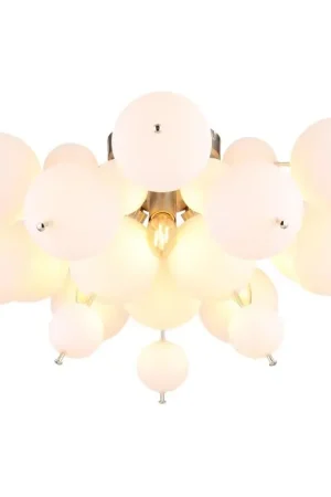 Actieprijs Globo Udo Plafondlamp Nikkel mat, 3-lichts