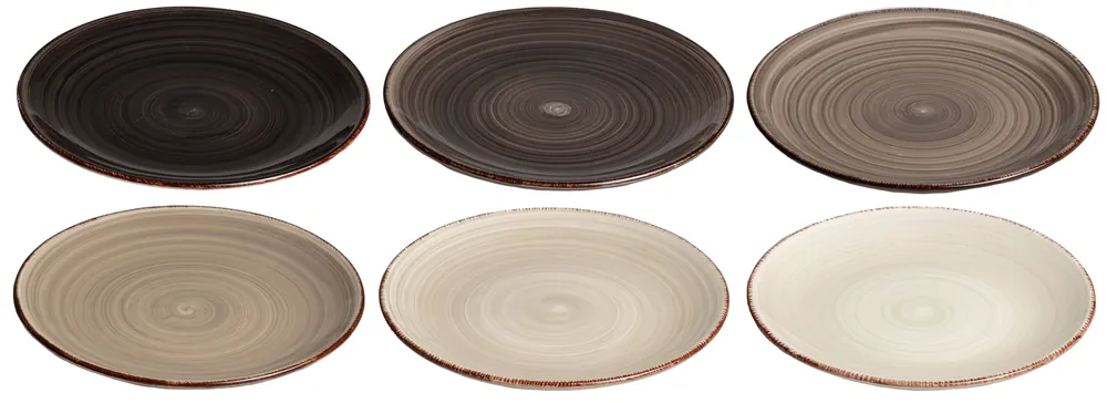 Weekendaanbieding Studio Tavola Ontbijtborden / Dessertborden Delice Grijs ø 19 cm - 6 stuks