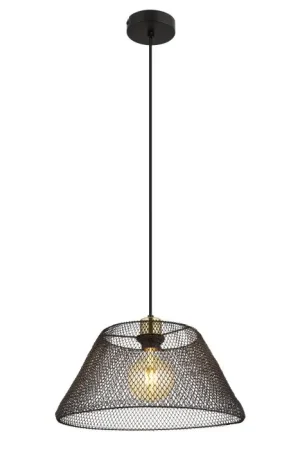 Seizoensaanbieding Globo Baku Hanglamp Zwart, 1-licht