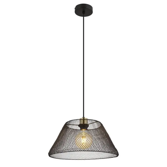 Seizoensaanbieding Globo Baku Hanglamp Zwart, 1-licht