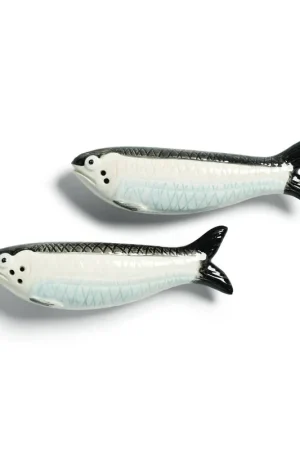 Shop Nu &k amsterdam peper- en zoutstel Sardine (10,5x3x3 cm)