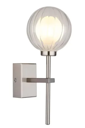Beperkte Voorraad Globo Ander Wandlamp Nikkel mat, 1-licht