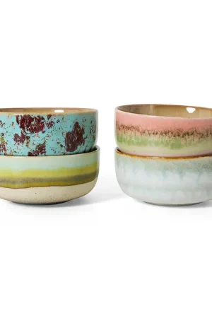 Alleen Vandaag HKLIVING kom 70s (Ø12,5 cm) (set van 4)