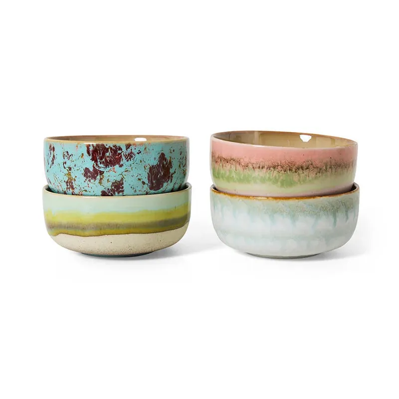 Alleen Vandaag HKLIVING kom 70s (Ø12,5 cm) (set van 4)