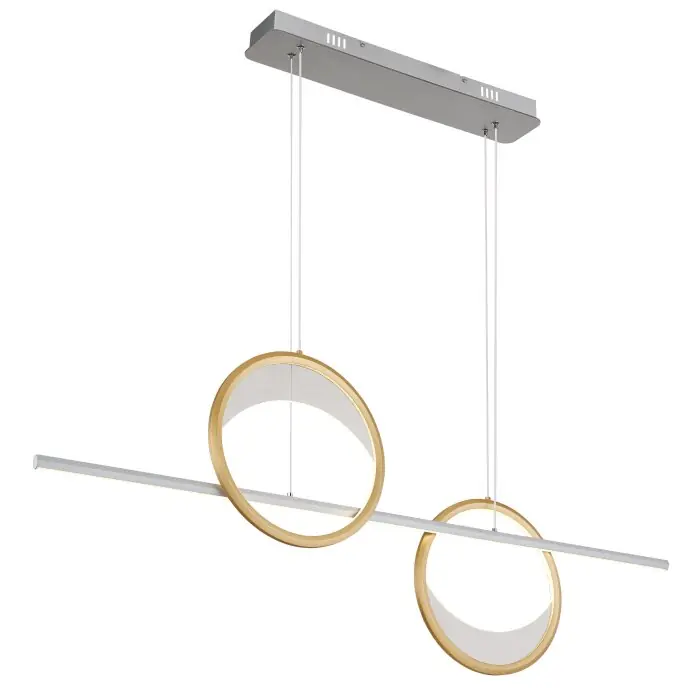 Gecertificeerd Globo Umbra Hanglamp LED Goud, Zilver, 1-licht, Afstandsbediening