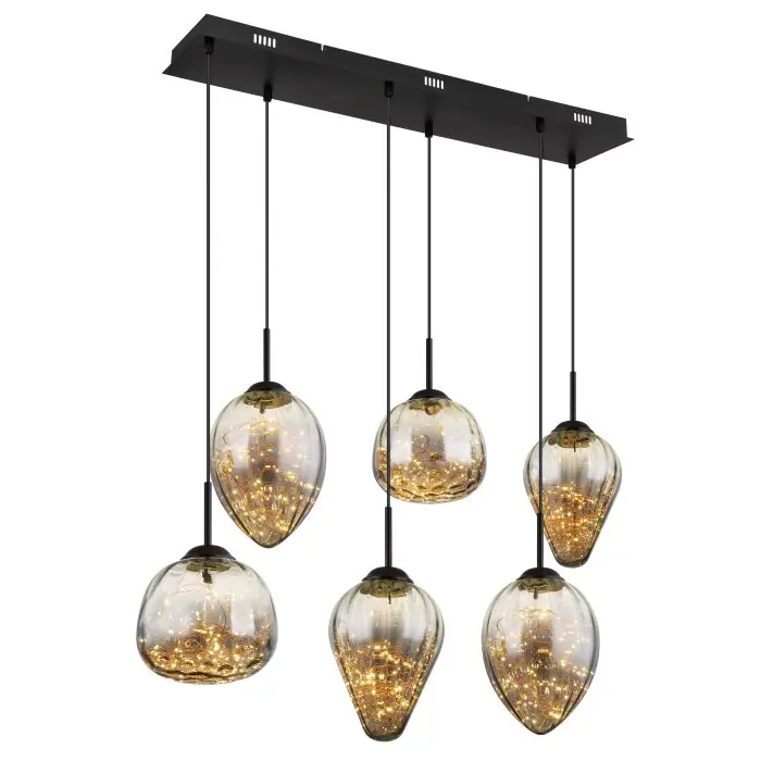 Gereduceerde Prijs Globo Firefly Hanglamp LED Zwart, 1-licht