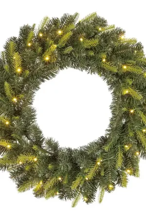 Black Box verlichte kerstkrans Grimshaw dual LED (⌀60cm) Gecertificeerd