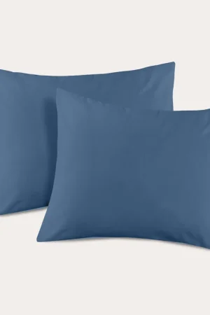 Weekendaanbieding NOUS Living basis kussensloop blauw - (60x70 cm) (set van 2)