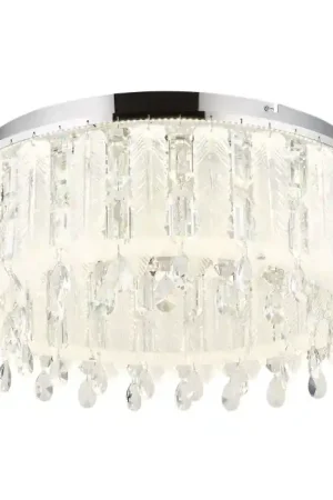 Aanbieding Globo Klunka Plafondlamp LED Chroom, 1-licht, Afstandsbediening